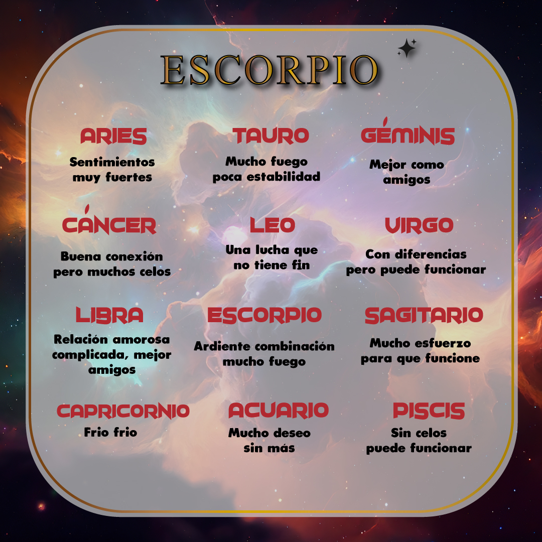 compatibilidades escorpio